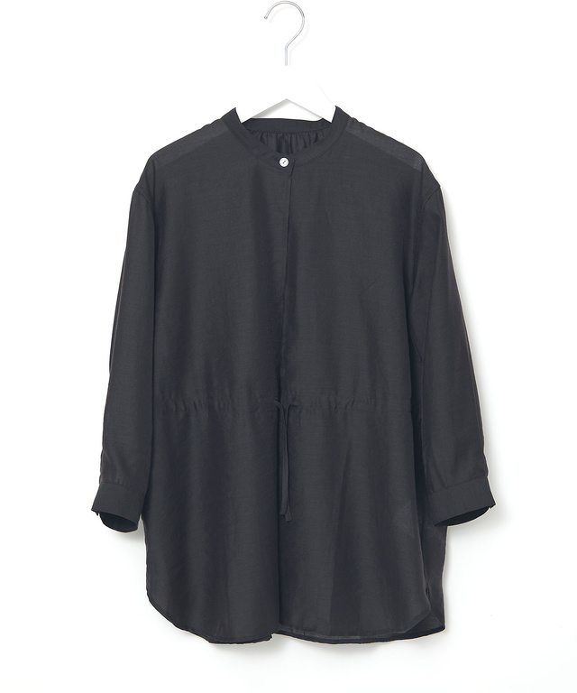 スタンドカラー シアー シャツ ジャケット