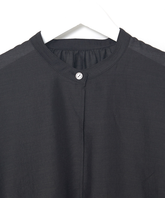 スタンドカラー シアー シャツ ジャケット