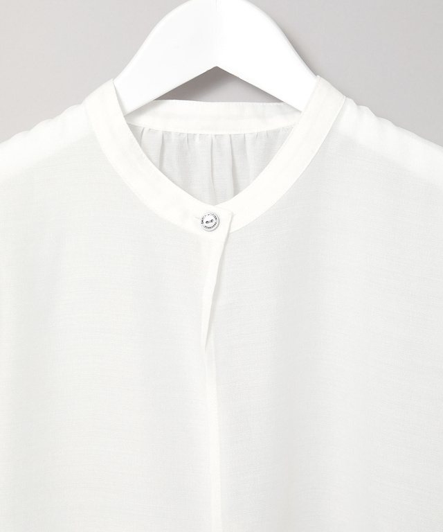 スタンドカラー シアー シャツ ジャケット