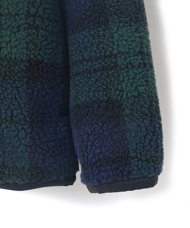 チェック柄 フリース パーカ【洗濯機洗いOK】