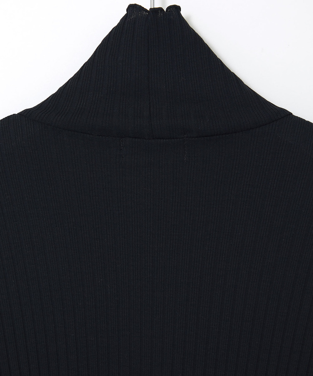 リブ メローハイネック カットソー