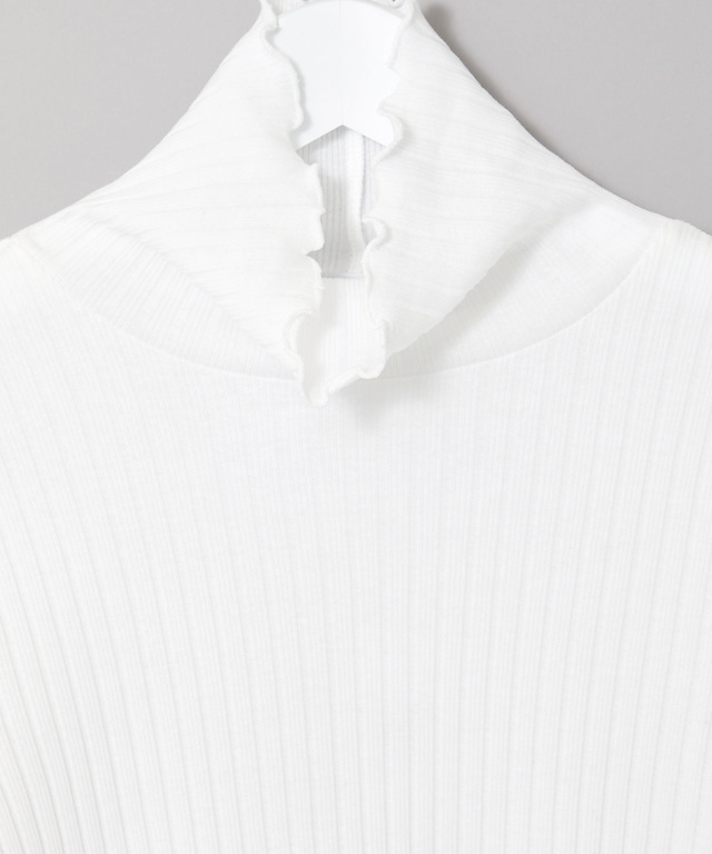 リブ メローハイネック カットソー