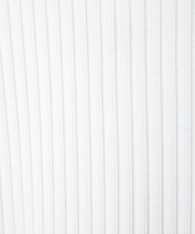 リブ メローハイネック カットソー