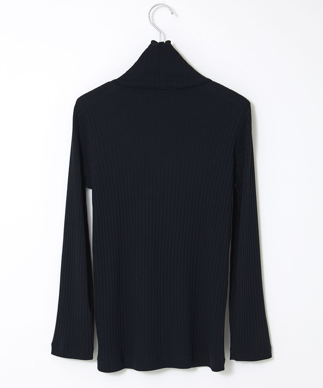 リブ メローハイネック カットソー