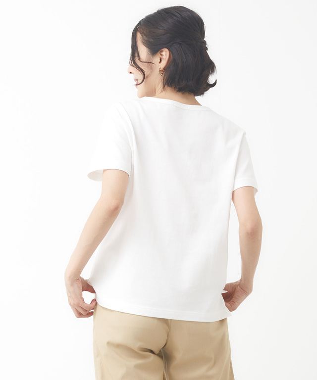 天竺 プリント 半袖Tシャツ