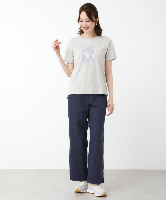 天竺 プリント 半袖Tシャツ