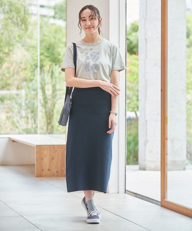 天竺 プリント 半袖Tシャツ