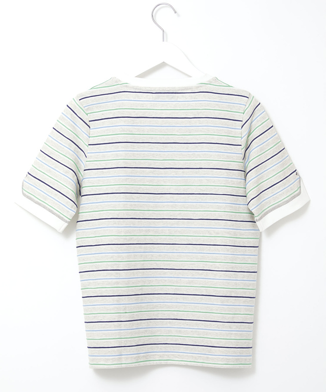 ジャカード ボーダー Tシャツ