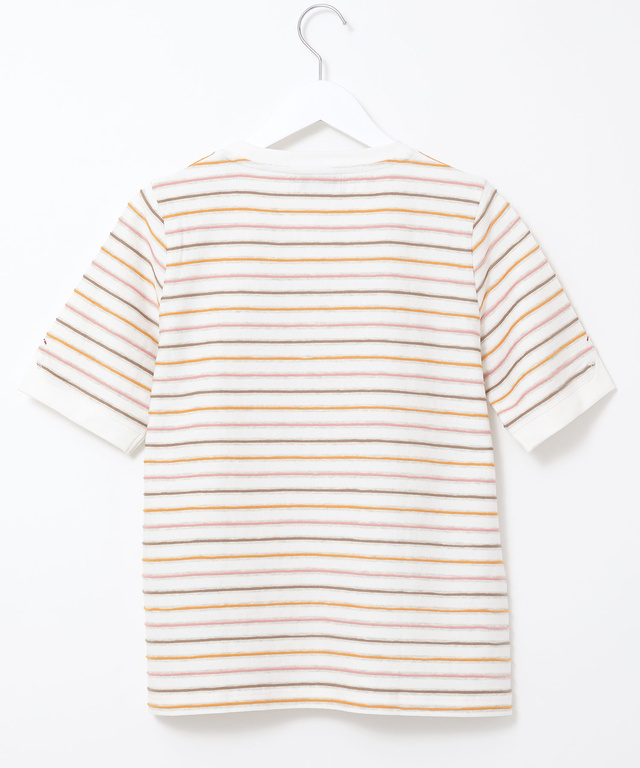 ジャカード ボーダー Tシャツ