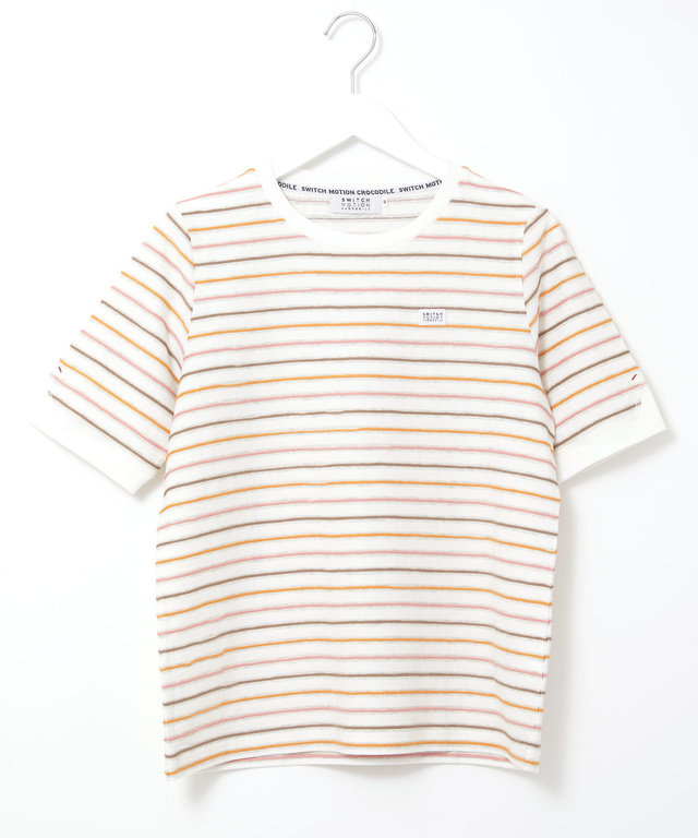ジャカード ボーダー Tシャツ