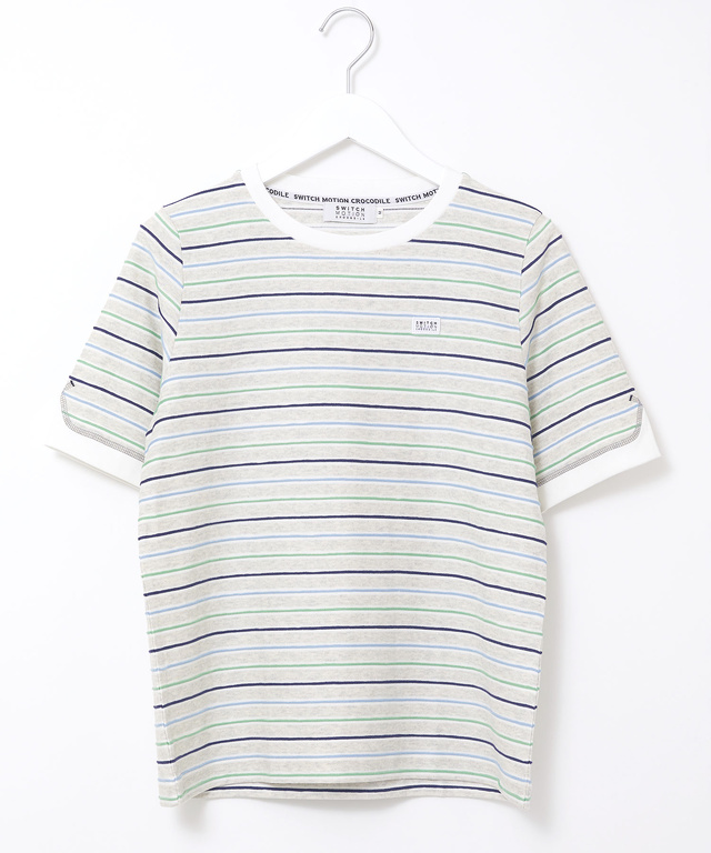 ジャカード ボーダー Tシャツ