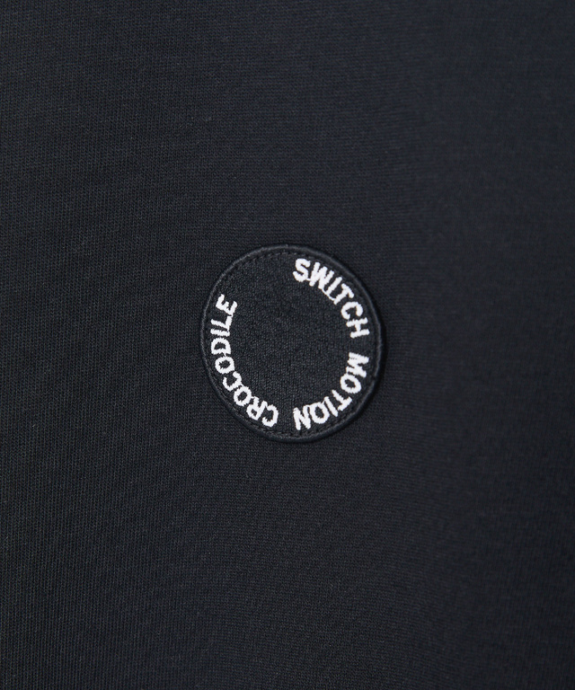 天竺 ロゴテープ 5分袖 Tシャツ【吸汗速乾】