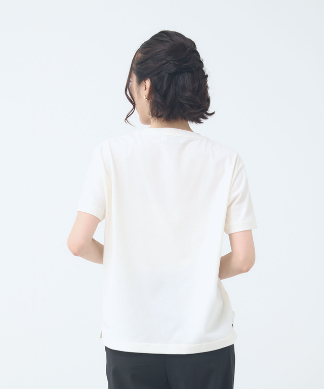 ロゴプリント クルーネック Tシャツ 【吸汗速乾】