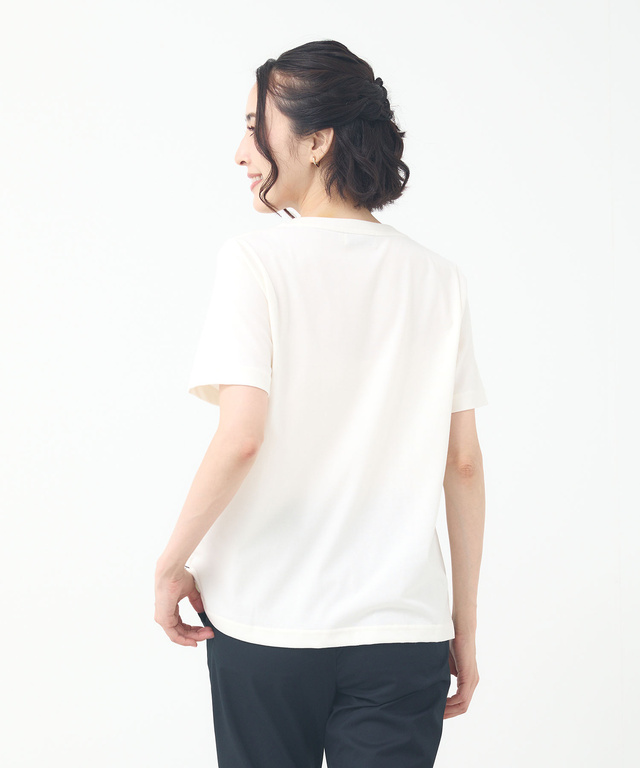 マップ柄 サイドスリット Tシャツ【吸汗速乾】