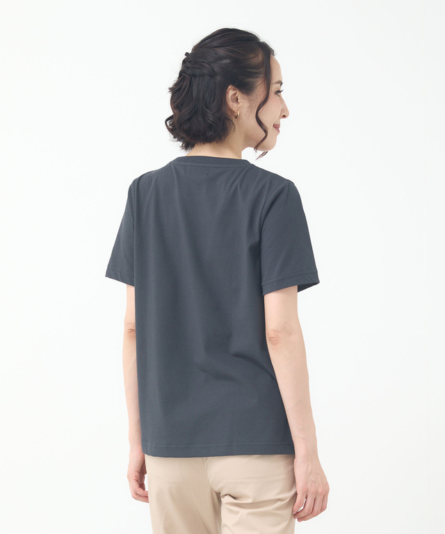 マップ柄 サイドスリット Tシャツ【吸汗速乾】
