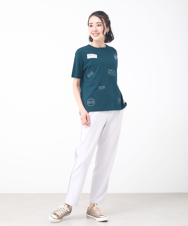 スムース ロゴ プリントTシャツ【接触冷感】