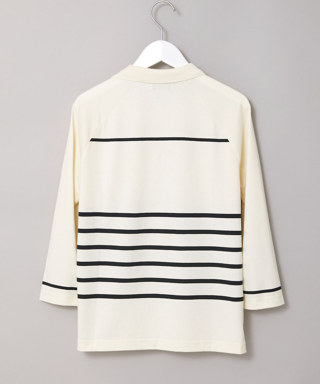 ハイネック ボーダー カットソー
