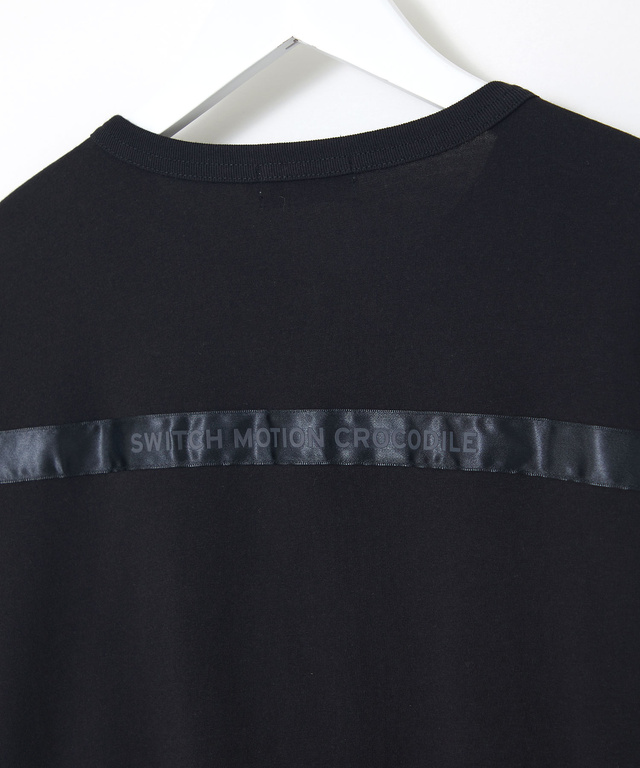 サテンテープ クルーネック カーディガン【吸汗速乾】