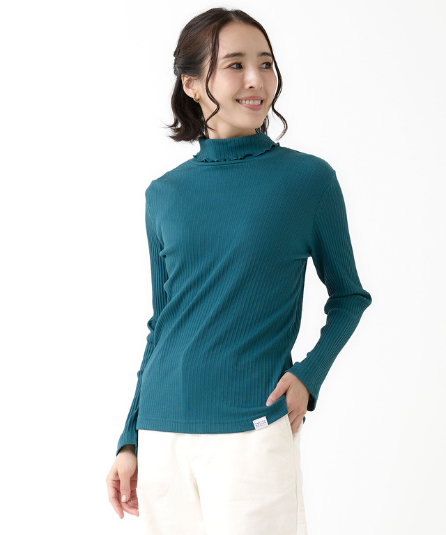 メロー ハイネック カットソー