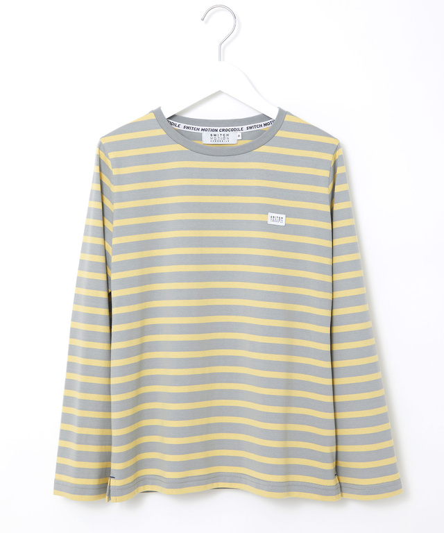 天竺 ボーダー柄 カットソー