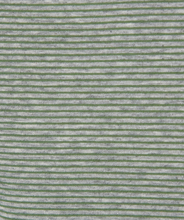  裏ボーダー ハイネック カットソー