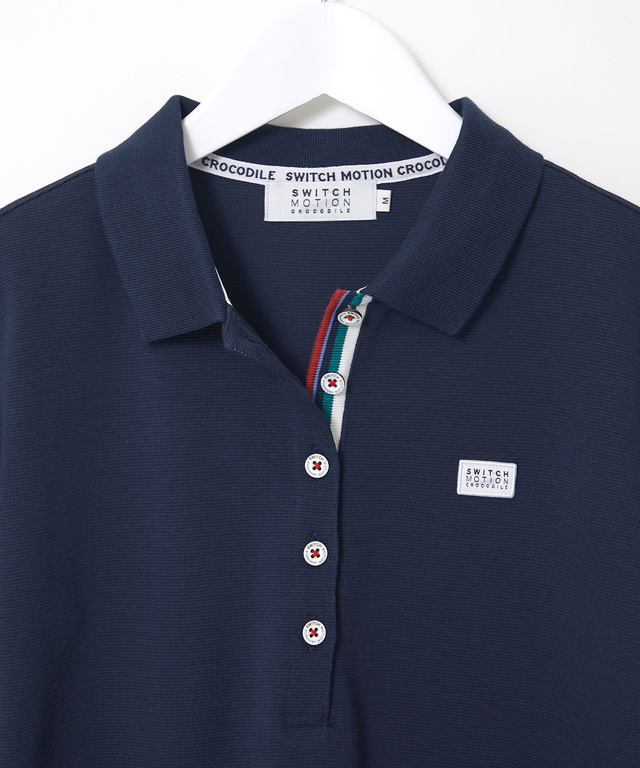 ピケ 配色デザイン ポロシャツ