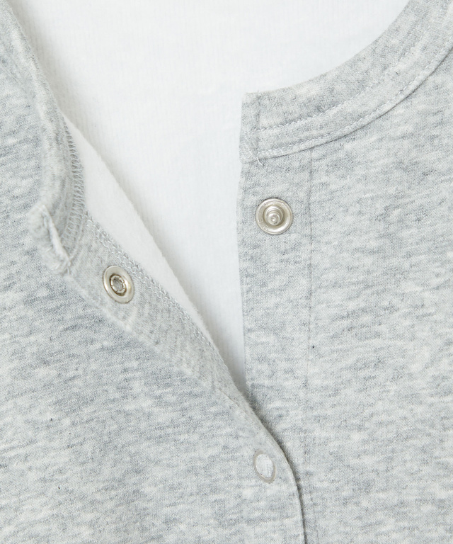 裏起毛 スナップボタン カーディガン