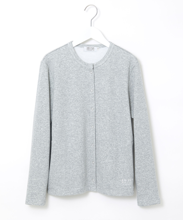 裏起毛 スナップボタン カーディガン