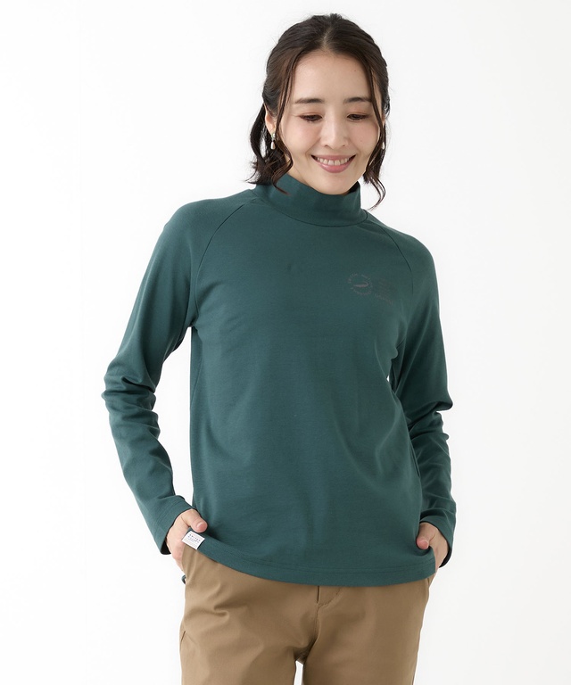 スムース ハイネック カットソー 【ウガンダ オーガニック コットン】