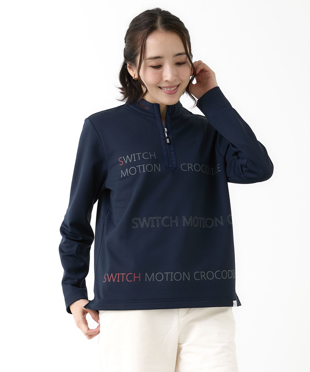 裏起毛 ロゴ プルオーバー