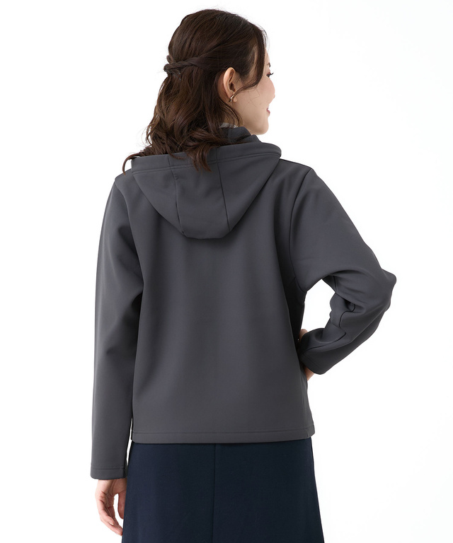 ジャージ素材 フルジップ パーカー