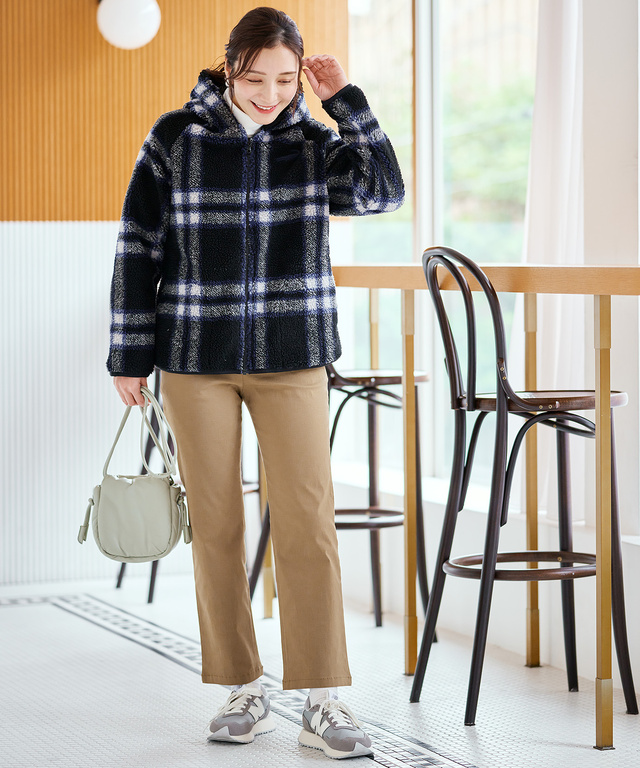 リブ タートルネック カットソー