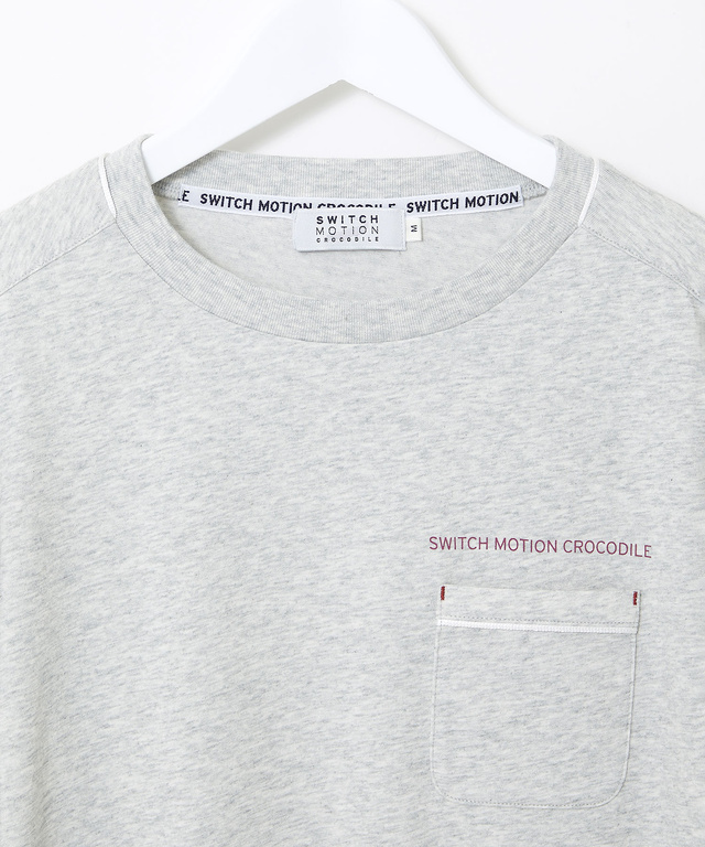 プレート 天竺 ポケットデザイン カットソー