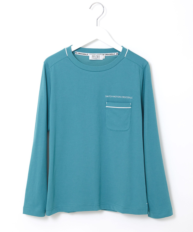 プレート 天竺 ポケットデザイン カットソー