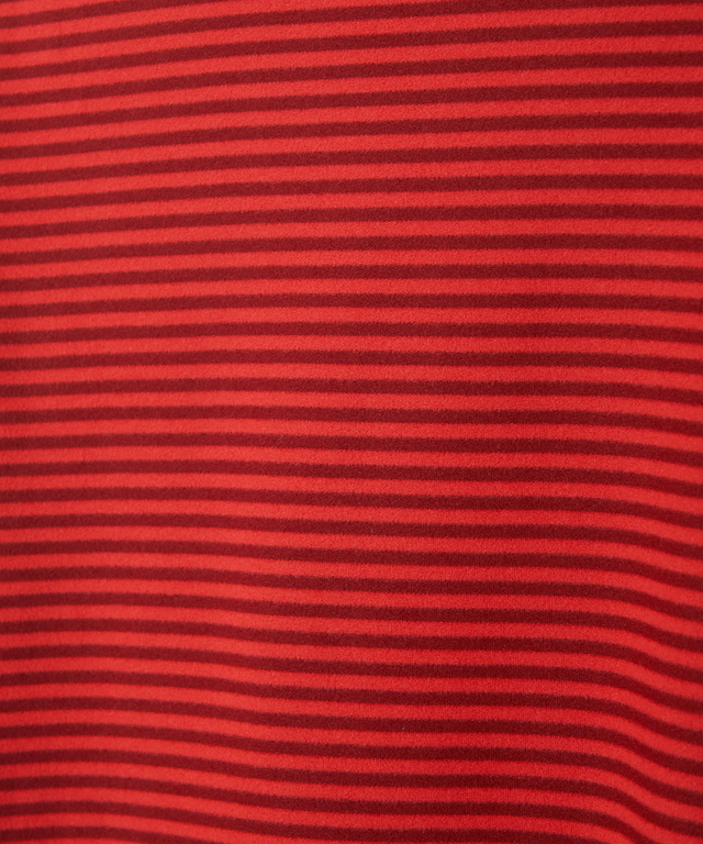 天竺 ボーダー柄 ハイネックカットソー