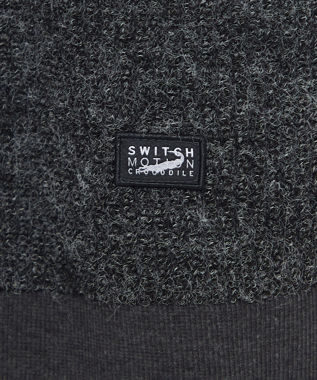 ニット風 クルーネックトレーナー