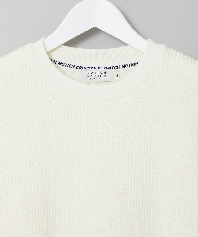 ニット風 クルーネックトレーナー