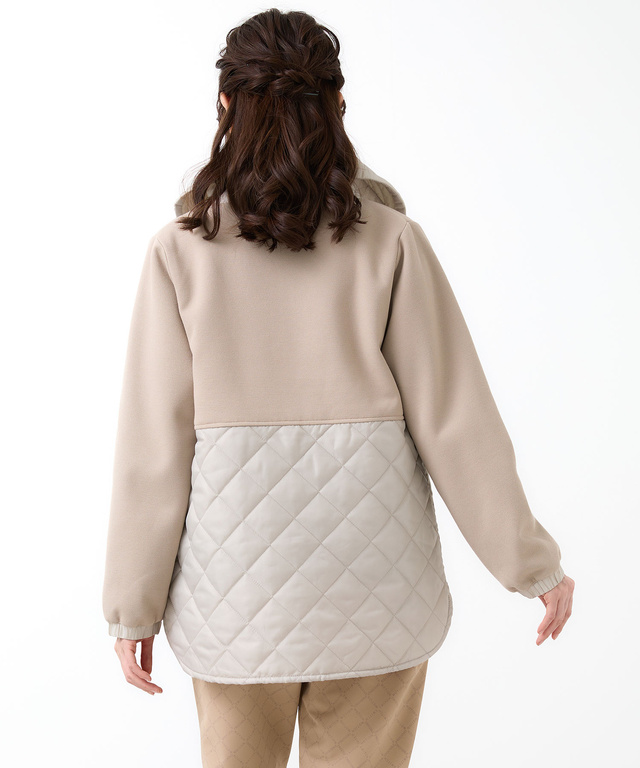 鹿の子 ドッキング キルトジャケット