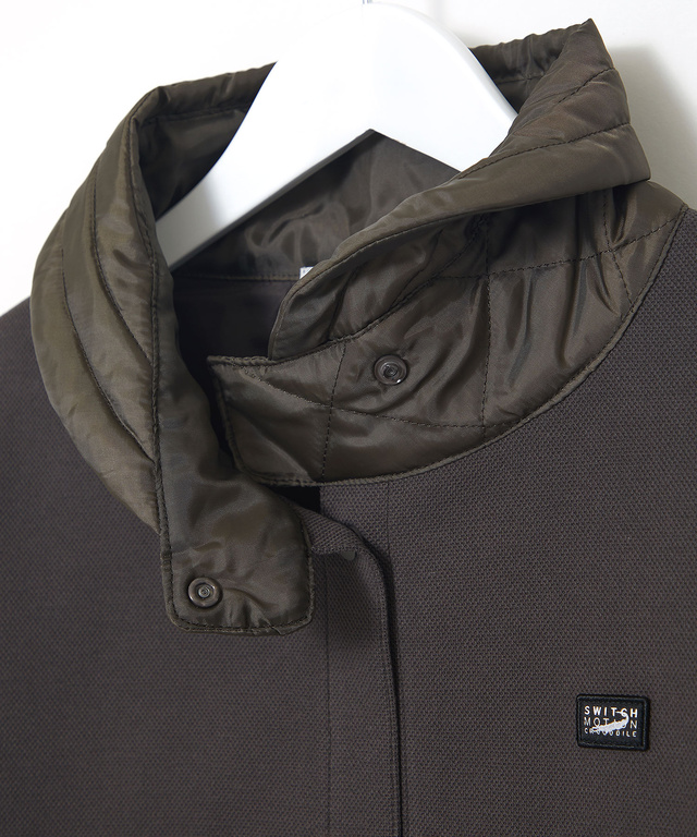 鹿の子 ドッキング キルトジャケット