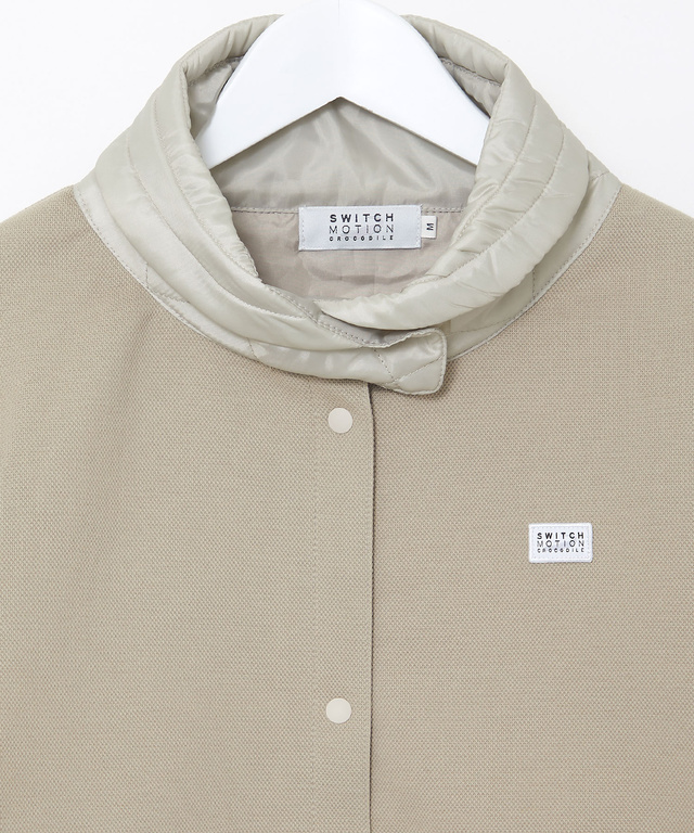 鹿の子 ドッキング キルトジャケット