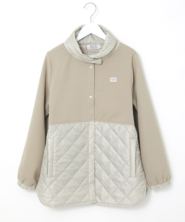 鹿の子 ドッキング キルトジャケット