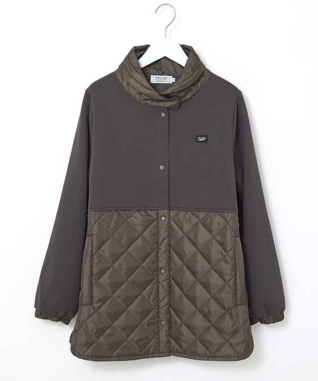 鹿の子 ドッキング キルトジャケット