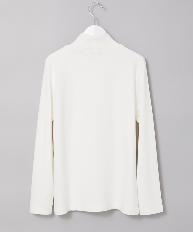 ストレッチスムース ハイネックカットソー