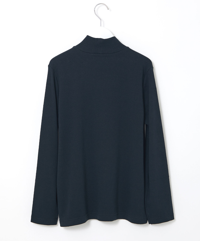 ストレッチスムース ハイネックカットソー