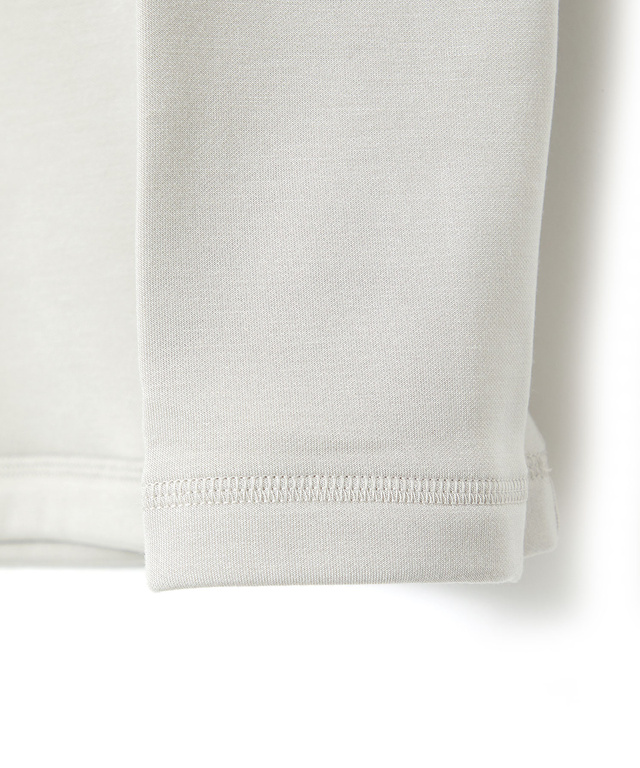 裏起毛 ハイネック カットソー