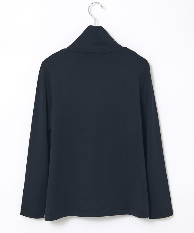 裏起毛 ハイネック カットソー