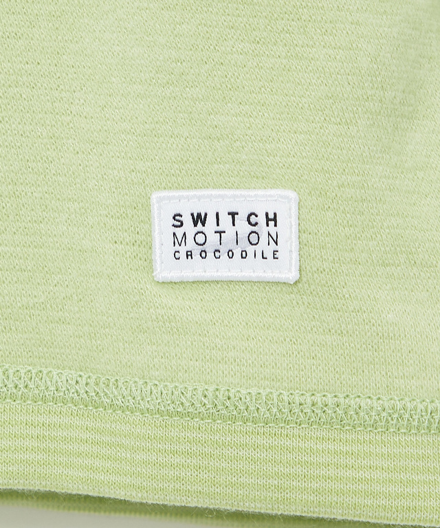 リブボーダー ハイネック カットソー