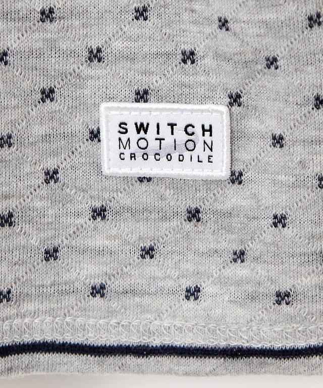 ドット柄 ジャカード カットソー