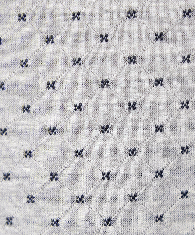 ドット柄 ジャカード カットソー