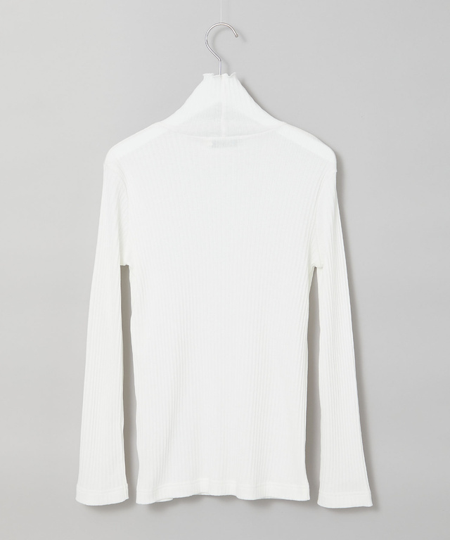 リブ メロー ハイネックカットソー